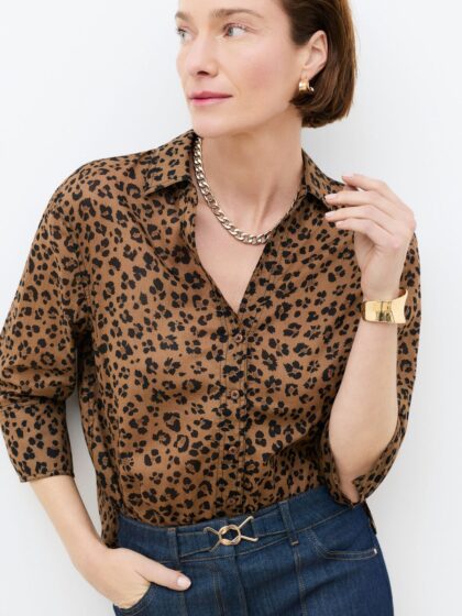 CHEMISE MOTIF LEOPARD CAROLL