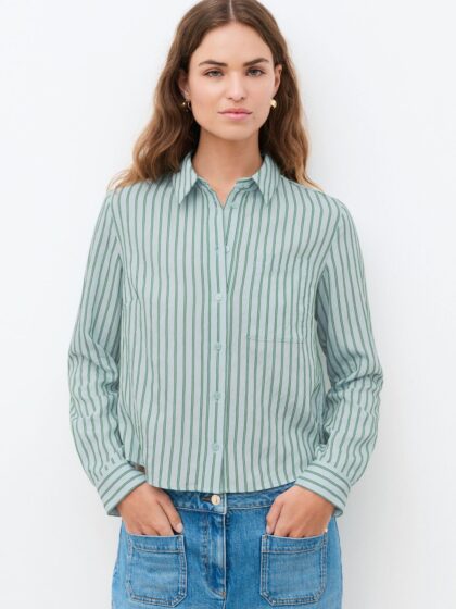 CHEMISE RAYURE VERT CAROLL