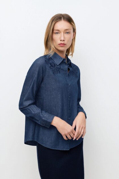 CHEMISE BRODERIE DENIM CAROLL