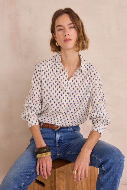 CHEMISE IMPRIMÉ EN 100% COTON MAISON 123