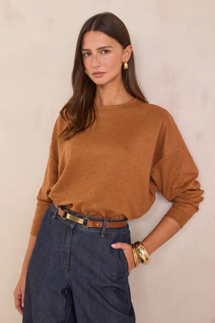 T-SHIRT EN LIN ET COTON MAISON 123