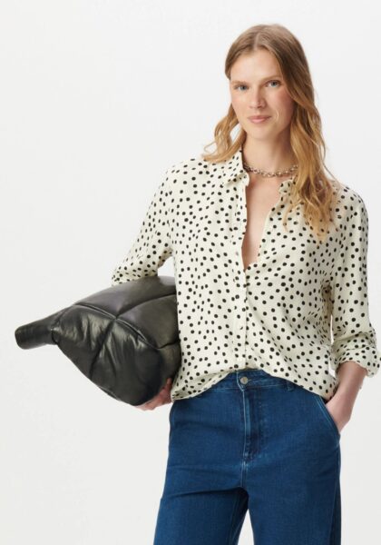 CHEMISE MANCHES LONGUES BLANCHE IMPRIMÉ IKKS