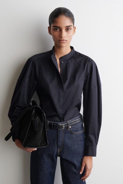 CHEMISE SANS COL EN COTON COS