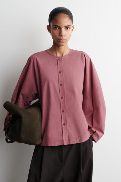 BLOUSE FRONCÉE EN COTON COS