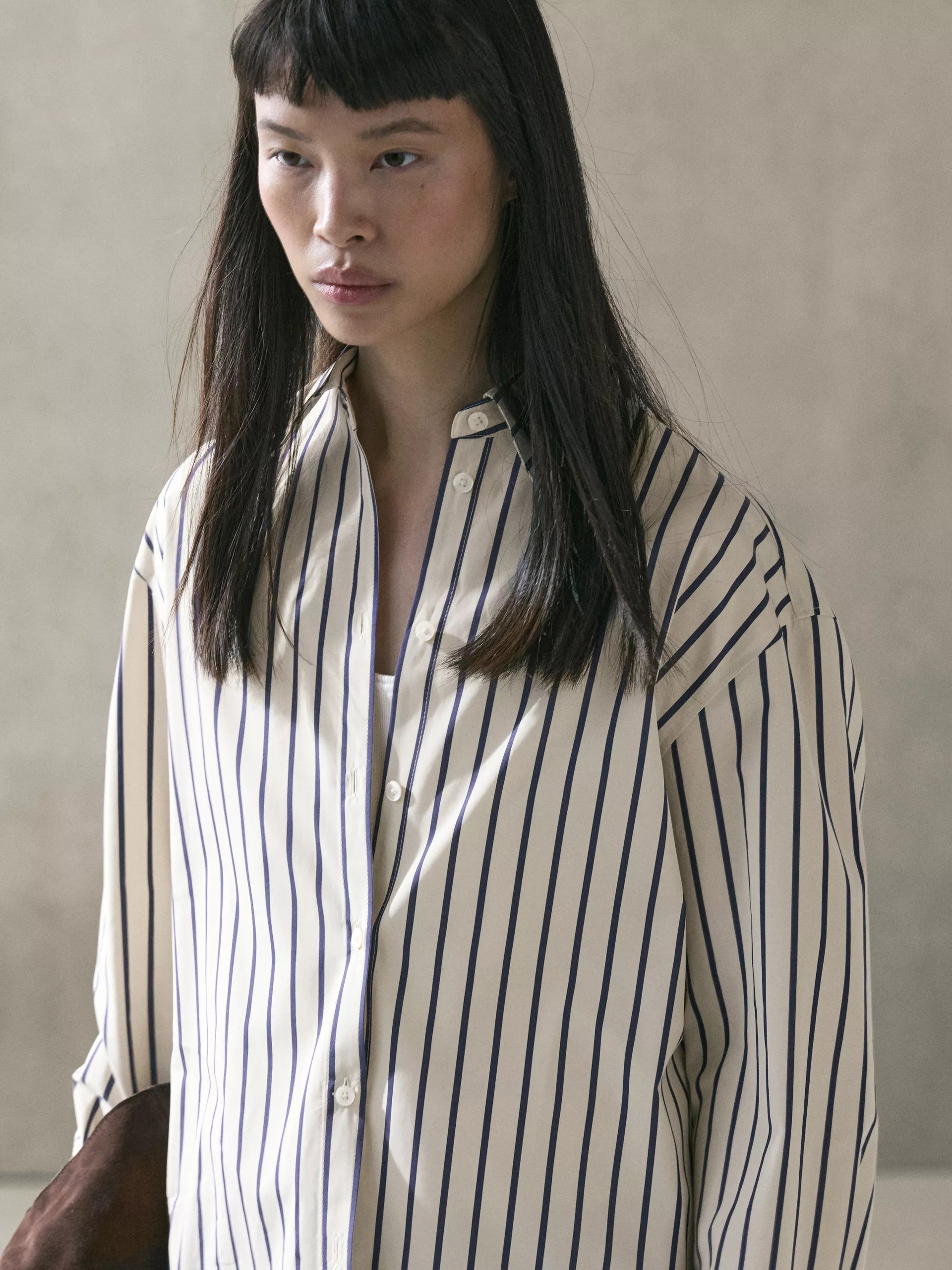 CHEMISE À RAYURES 100 % COTON MASSIMO DUTTI – Image 3