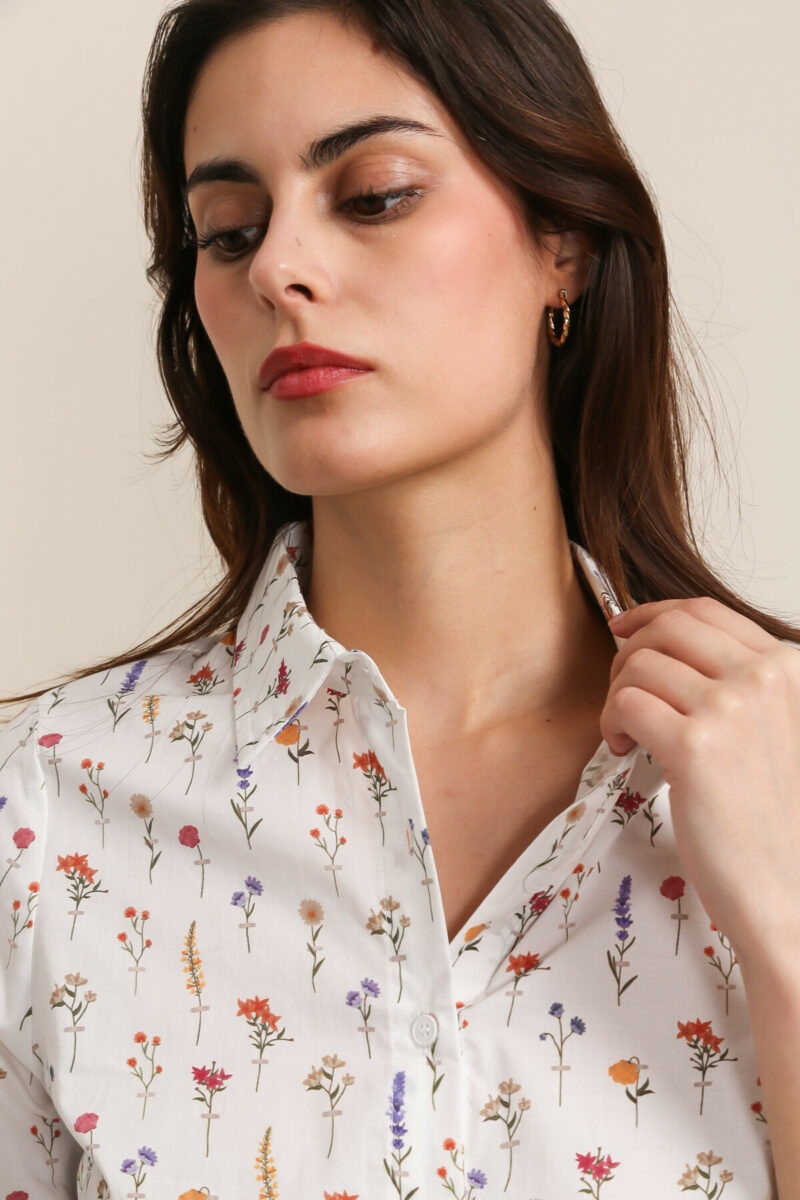 CHEMISE MOTIF FLEURIS DAPHNEA – Image 3