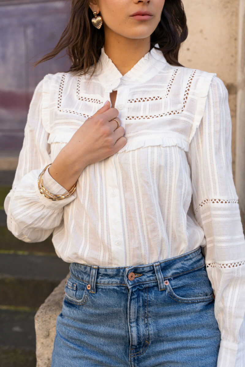 CHEMISE EN COTON BRODEE – Image 3