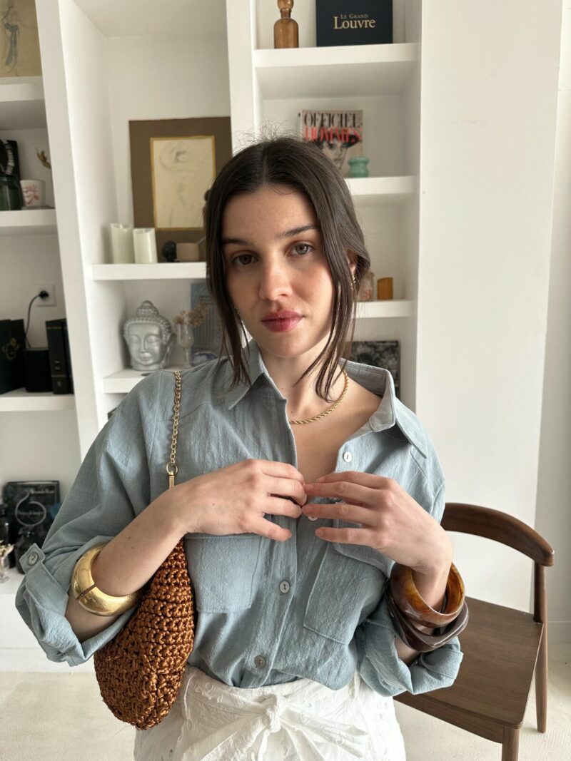 CHEMISE OVERSIZE A POCHE PLAQUEES – Image 2