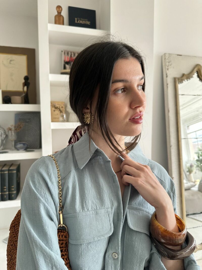 CHEMISE OVERSIZE A POCHE PLAQUEES – Image 4