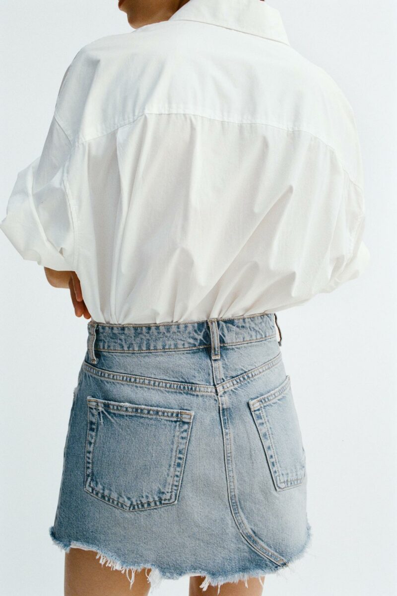 CHEMISE EN POPELINE AVEC POCHE – Image 4