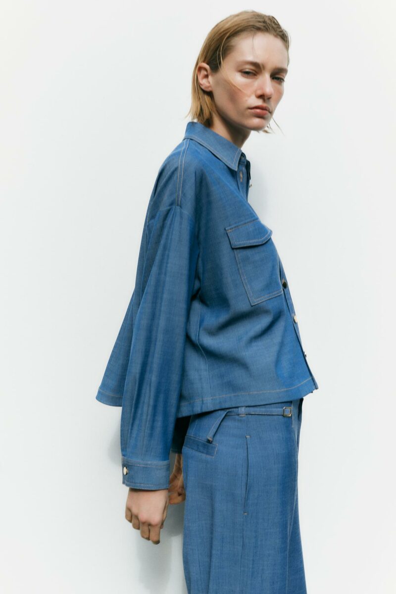 CHEMISE À POCHES PLAQUÉES – Image 3