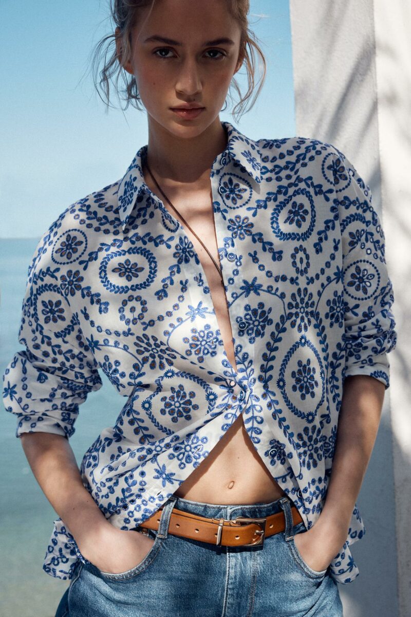 CHEMISE BRODERIES PERFORÉES – Image 3