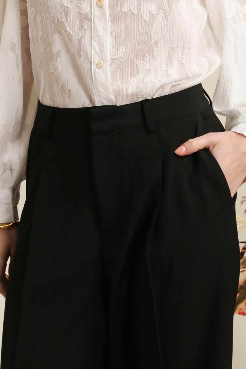 PANTALON LARGE A PINCES – Image 3