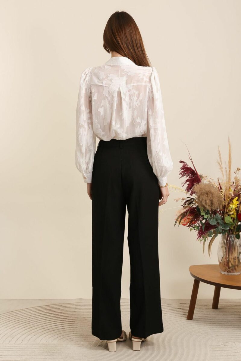 PANTALON LARGE A PINCES – Image 4