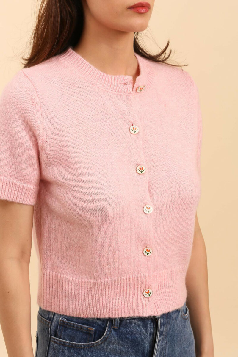 GILET EN MAILLE DAPHNEA – Image 2