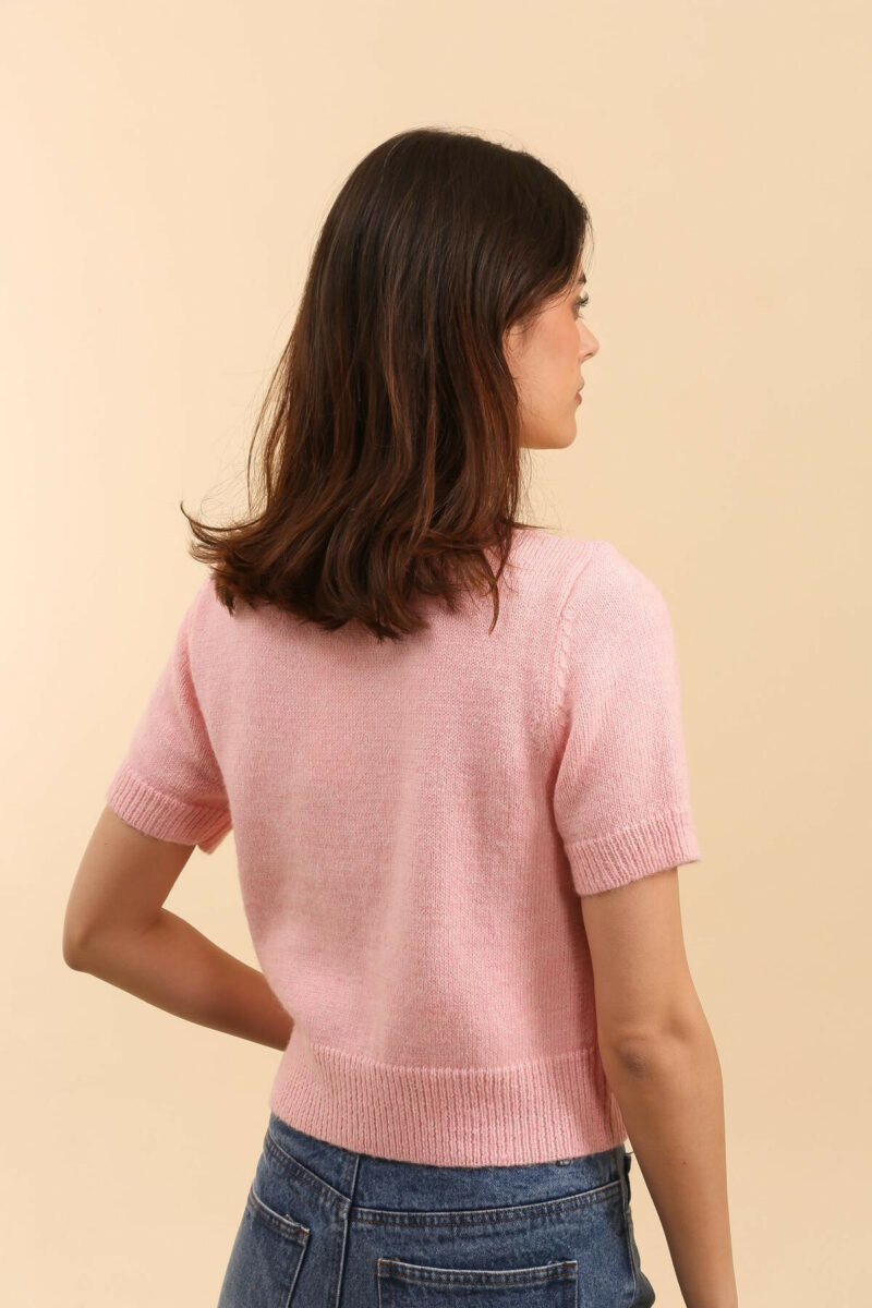 GILET EN MAILLE DAPHNEA – Image 4