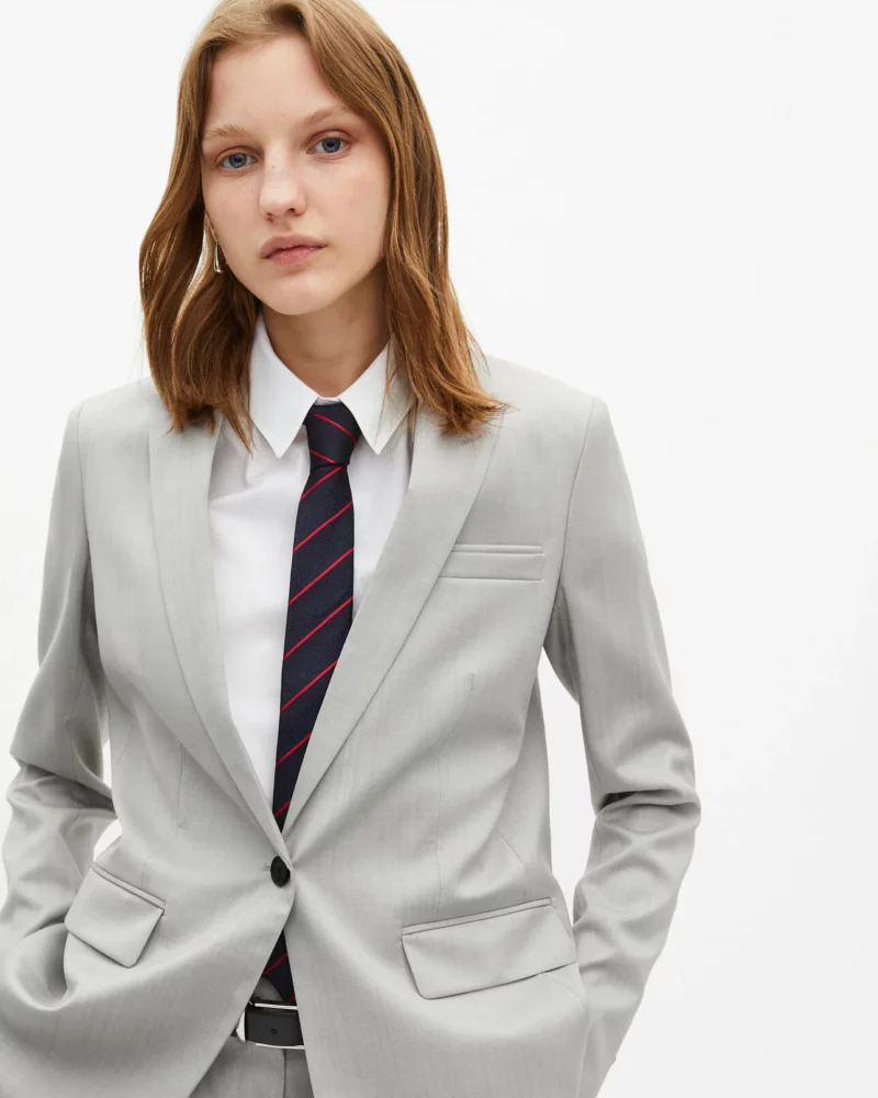 VESTE TAILLEUR THE KOOPLES SIMPLE BOUTONNAGE GRISE – Image 2