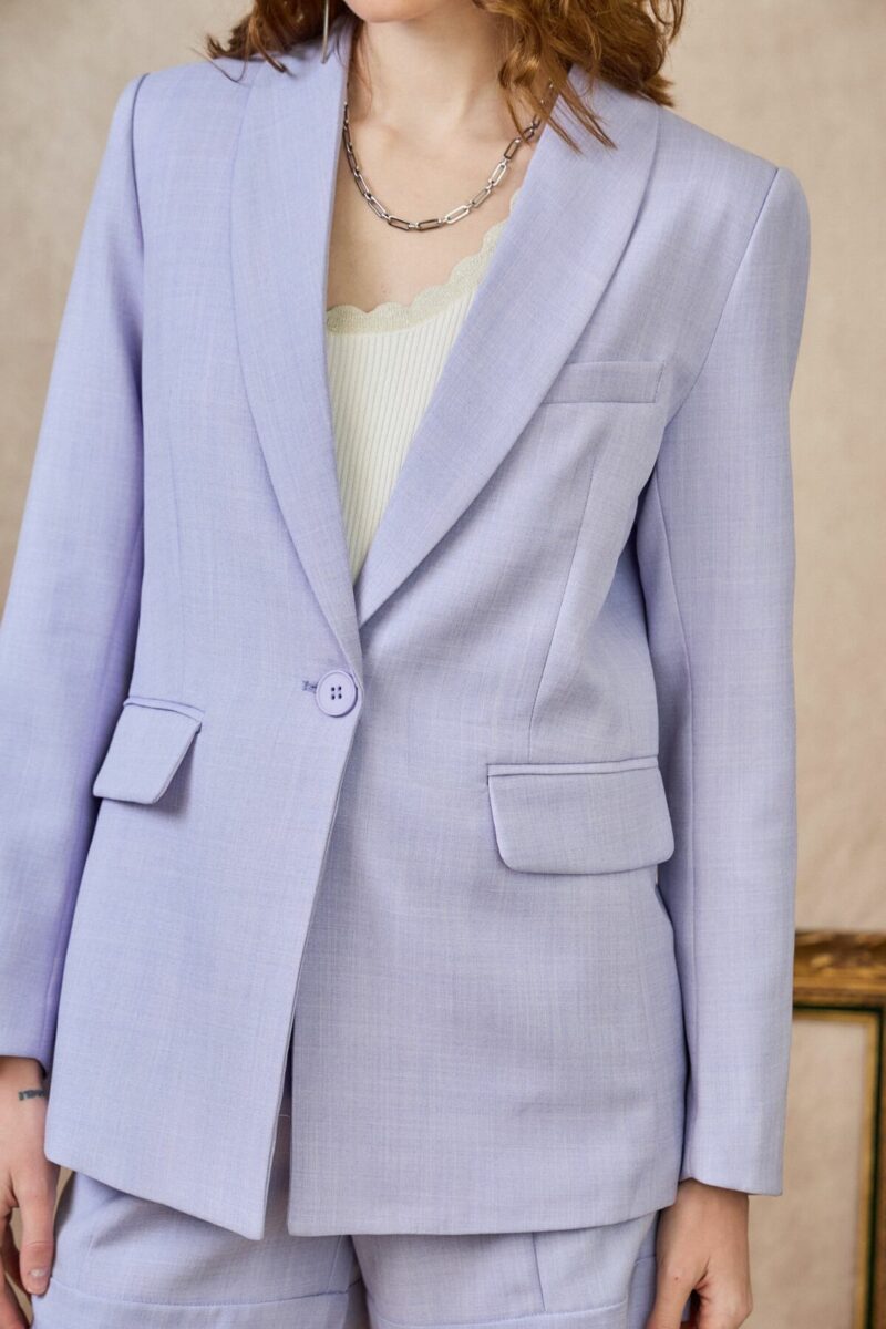 VESTE DE TAILLEUR DROITE COL CHALE – Image 2