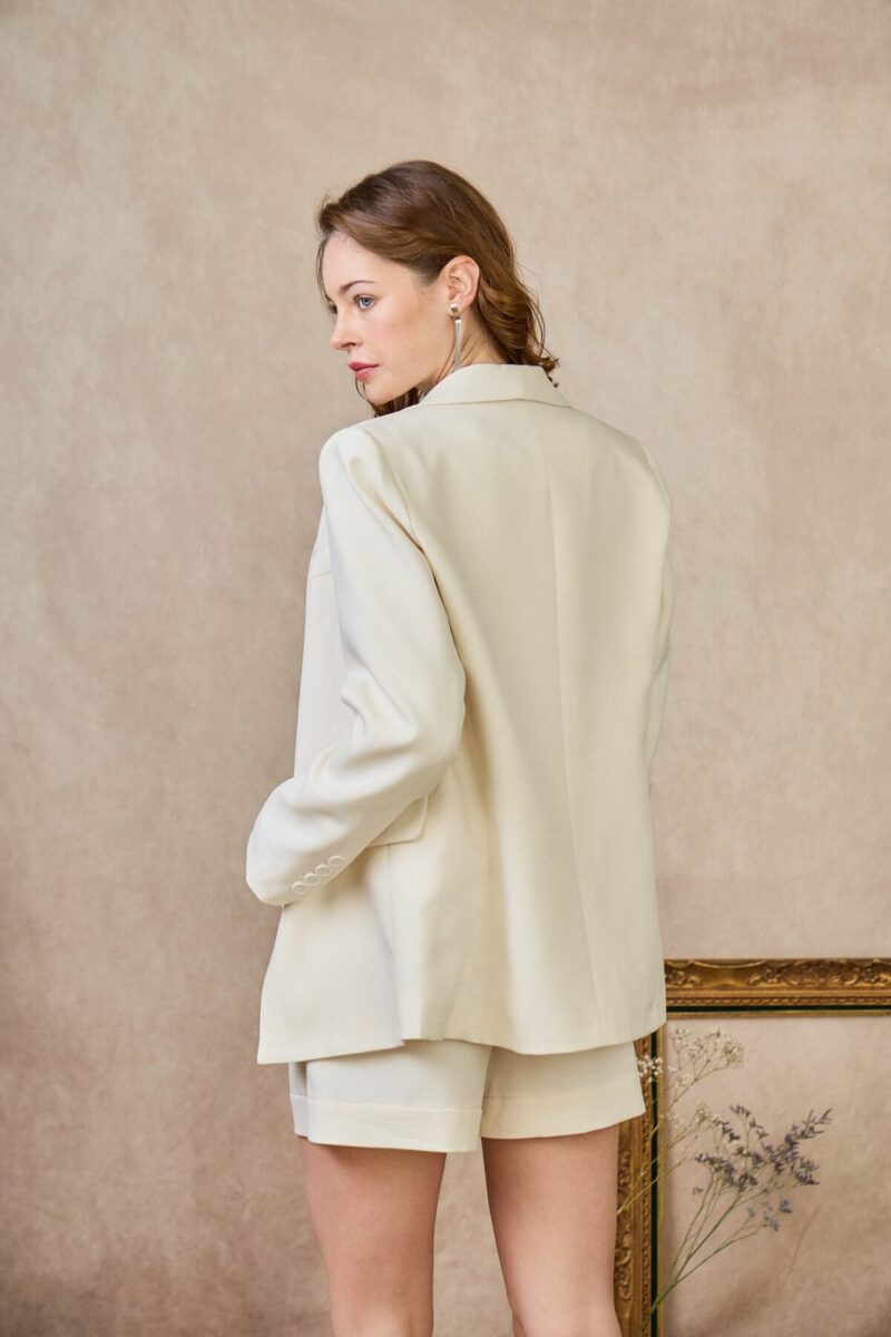 VESTE DE TAILLEUR DROITE COL CHALE – Image 5