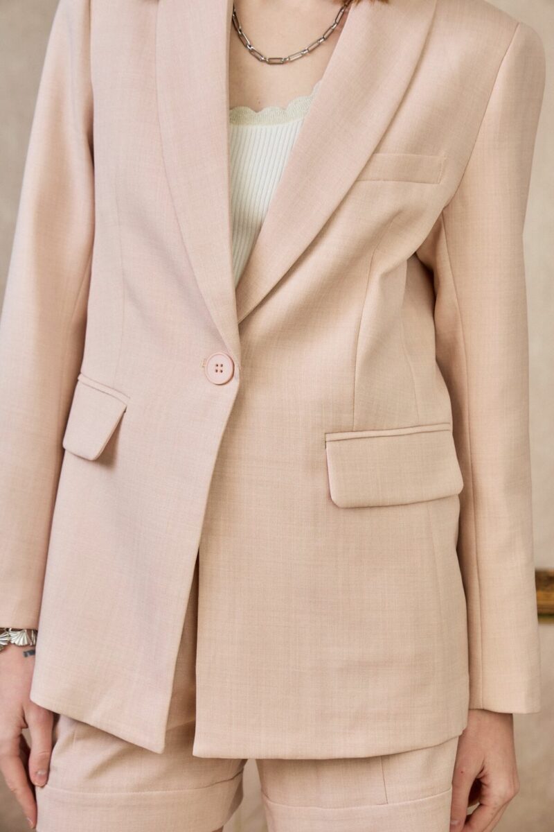 VESTE DE TAILLEUR DROITE COL CHALE – Image 4