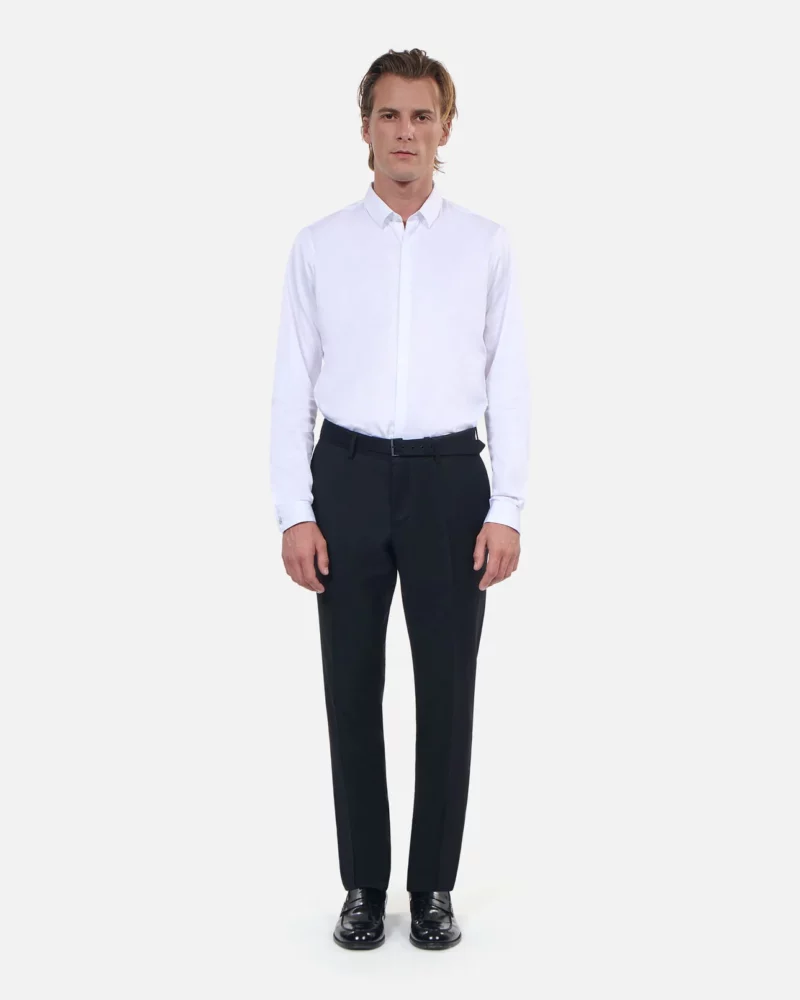 COSTUME THE KOOPLES EN LAINE NOIRE COUPE AJUSTÉE – Image 2