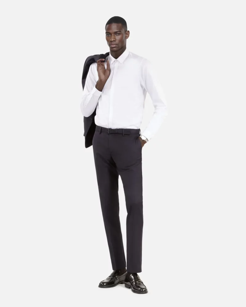 COSTUME THE KOOPLES EN LAINE BLEU MARINE COUPE AJUSTÉE – Image 2