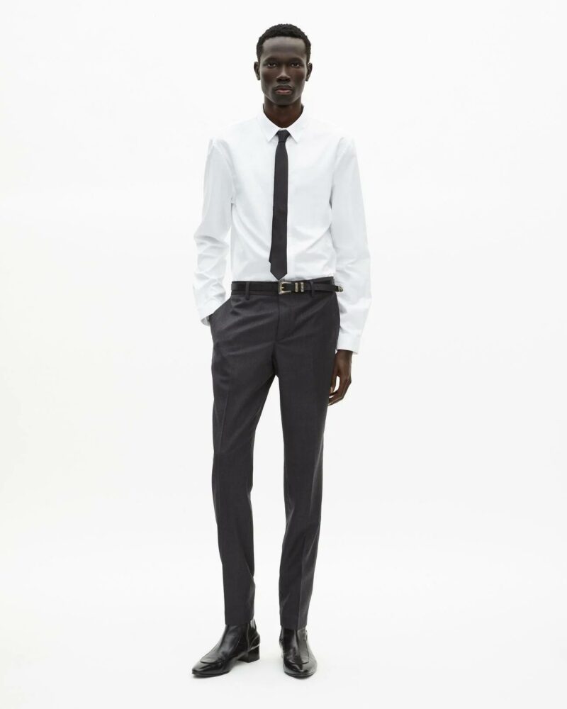 COSTUME THE KOOPLES EN LAINE GRISE COUPE CINTRÉE – Image 2