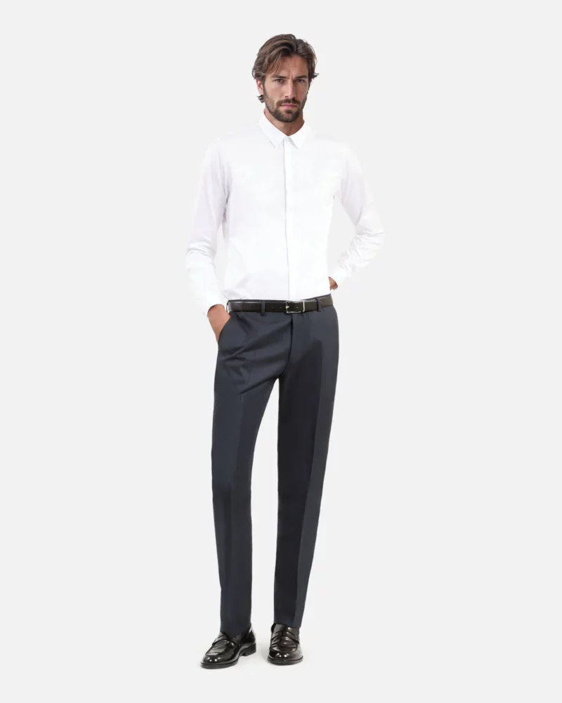 COSTUME THE KOOPLES EN LAINE BLEU PETROLE – Image 2