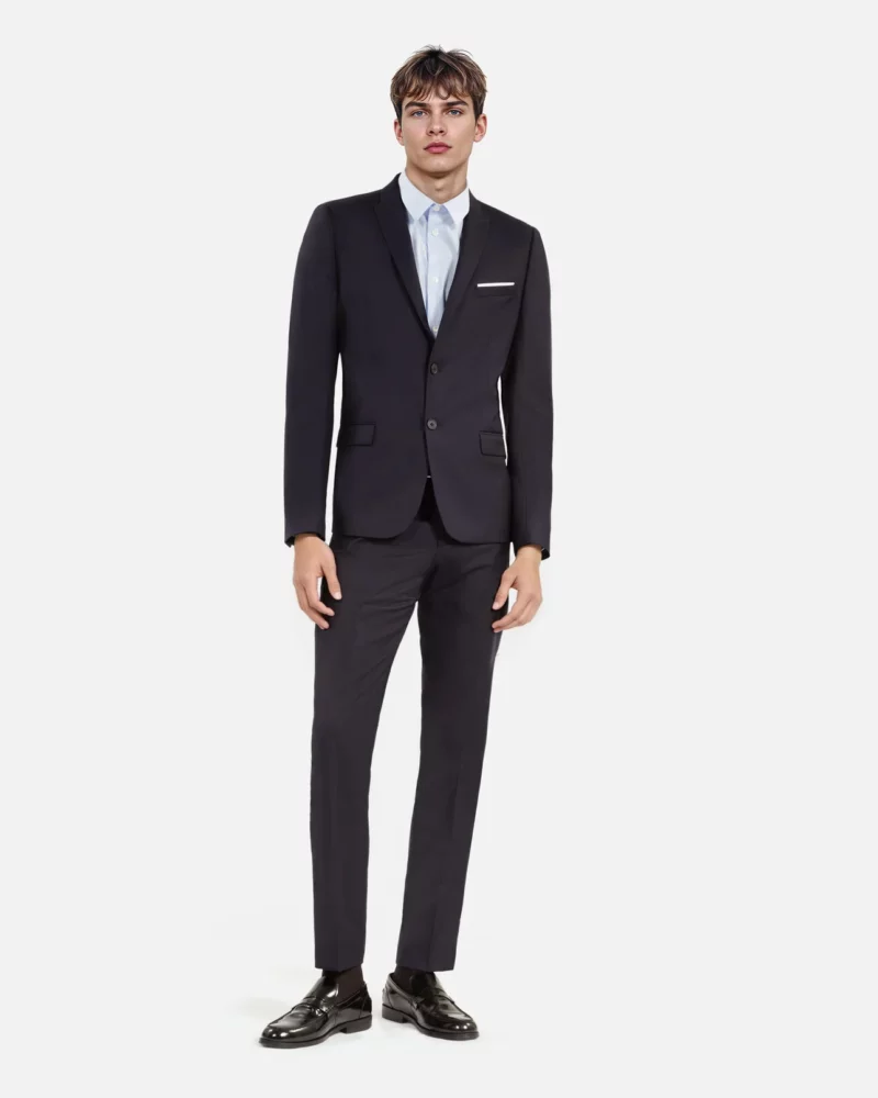 VESTE DE COSTUME THE KOOPLES EN LAINE BLEU MARINE COUPE AJUSTÉE