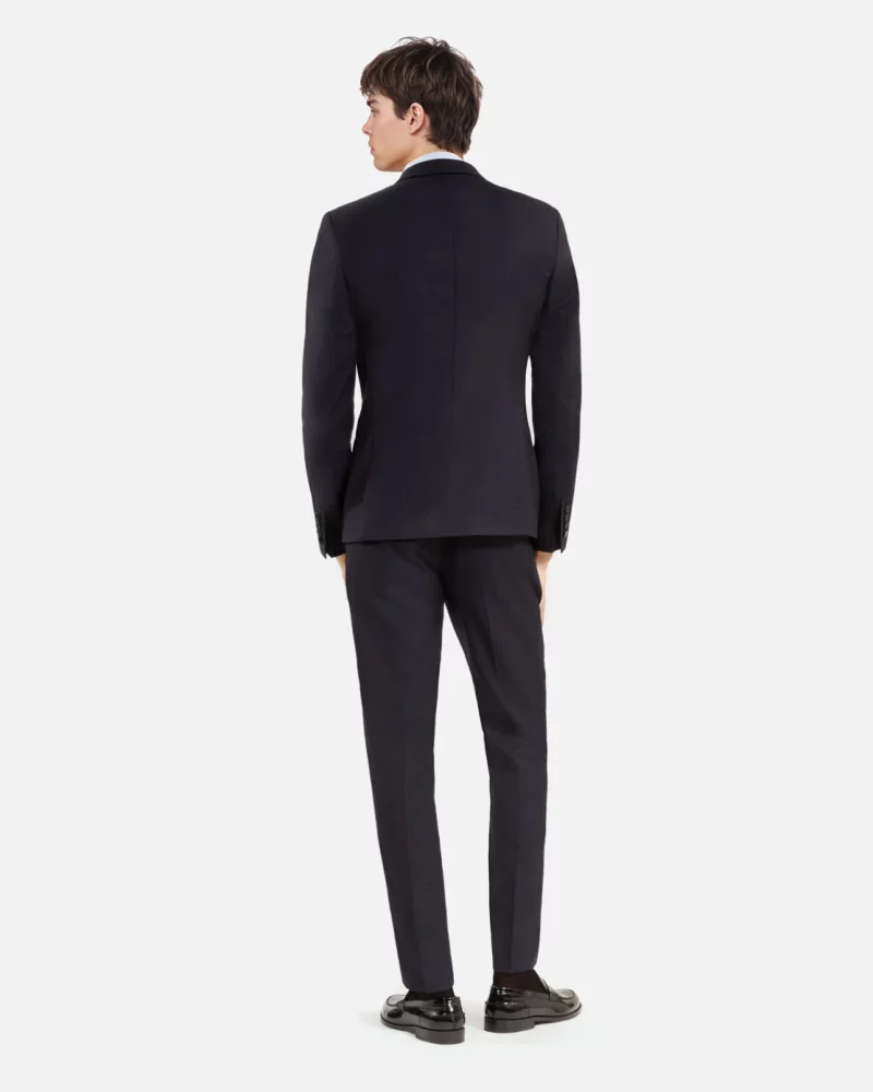 VESTE DE COSTUME THE KOOPLES EN LAINE BLEU MARINE COUPE AJUSTÉE – Image 3