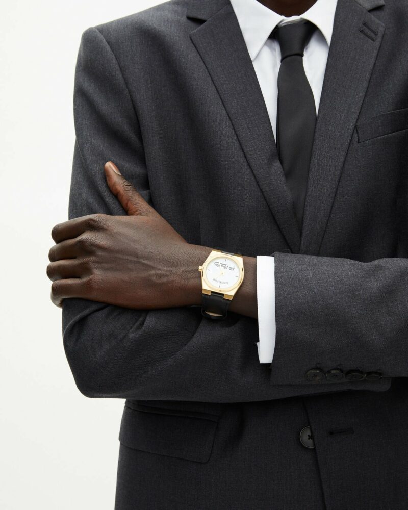 VESTE DE COSTUME THE KOOPLES EN LAINE GRISE COUPE CINTRÉE – Image 3