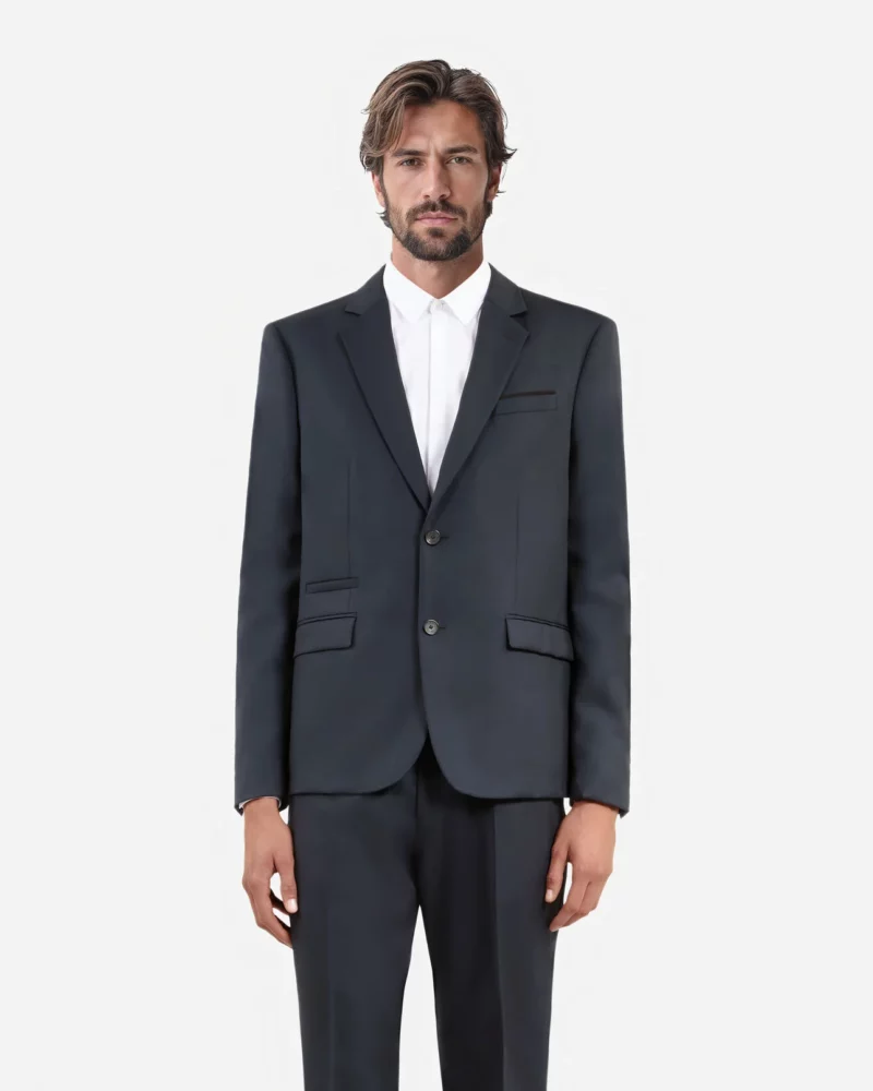 COSTUME THE KOOPLES EN LAINE BLEU PETROLE – Image 3