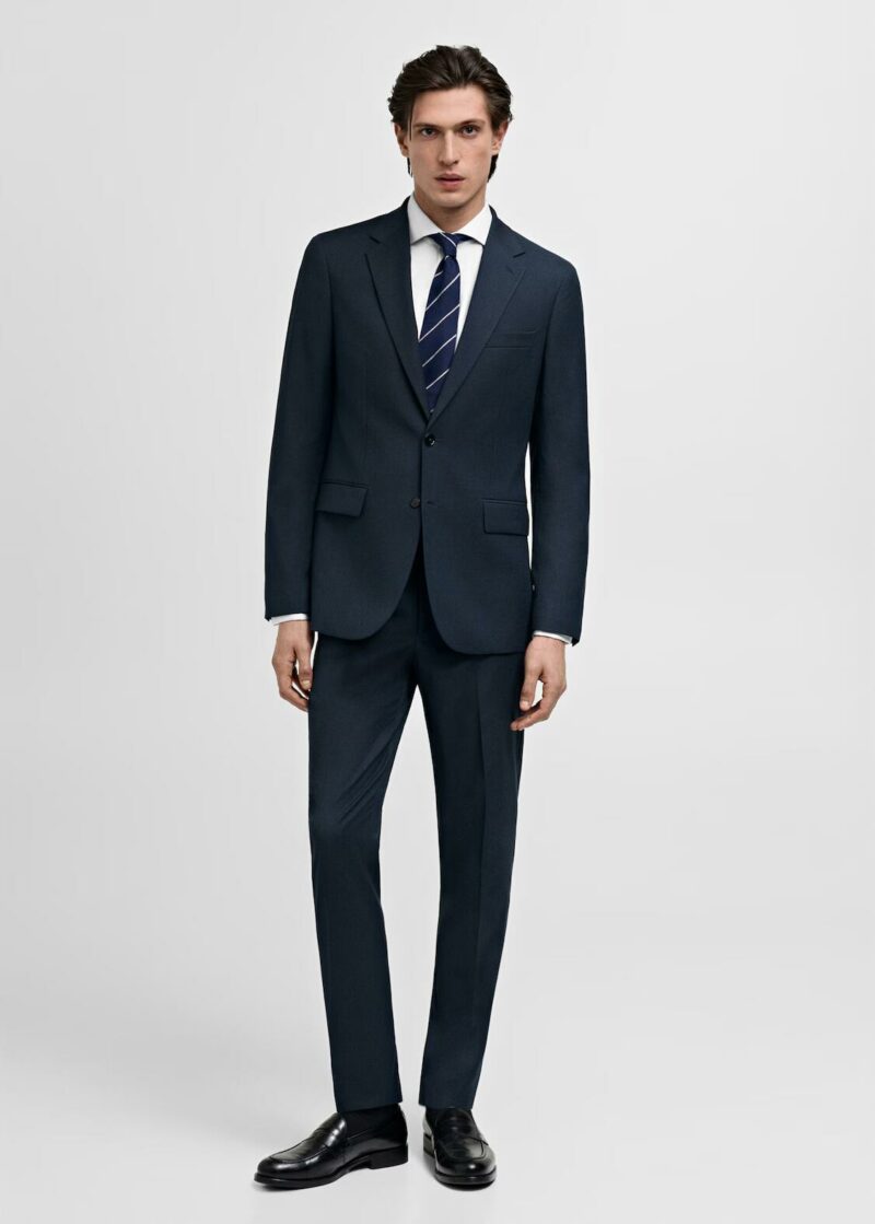 VESTE DE COSTUME ONE MORE® BLEU COUPE AJUSTÉE
