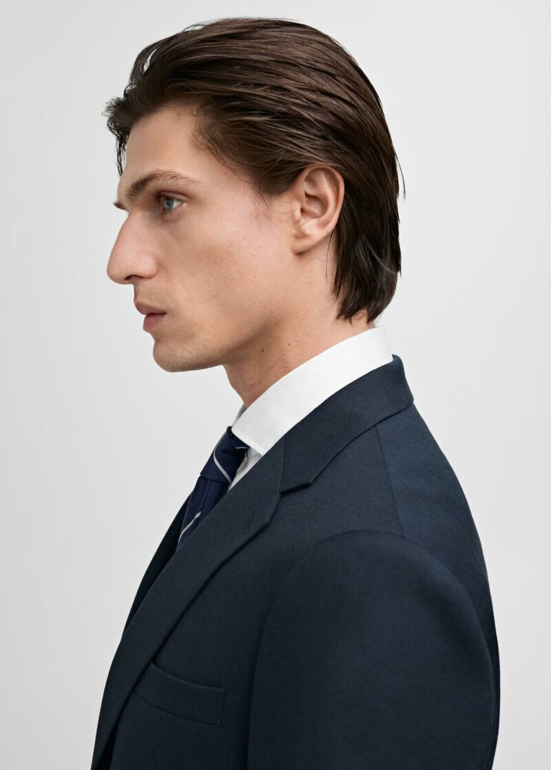 VESTE DE COSTUME ONE MORE® BLEU COUPE AJUSTÉE – Image 3