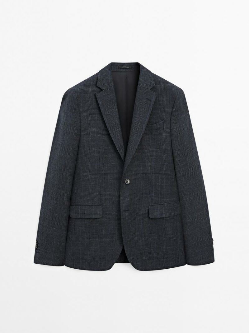 BLAZER HABILLÉ EN COTON MÉLANGÉ – Image 3