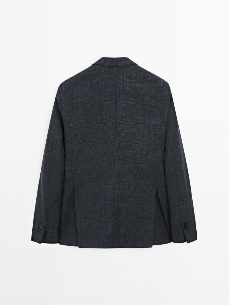 BLAZER HABILLÉ EN COTON MÉLANGÉ – Image 2