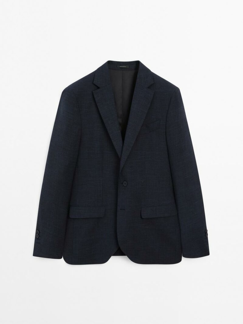 BLAZER HABILLÉ EN LAINE MÉLANGÉE – Image 3