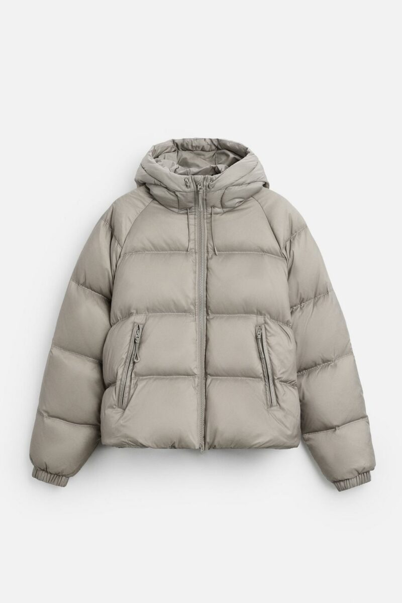 BLOUSON EN DUVET 100 % PLUMES