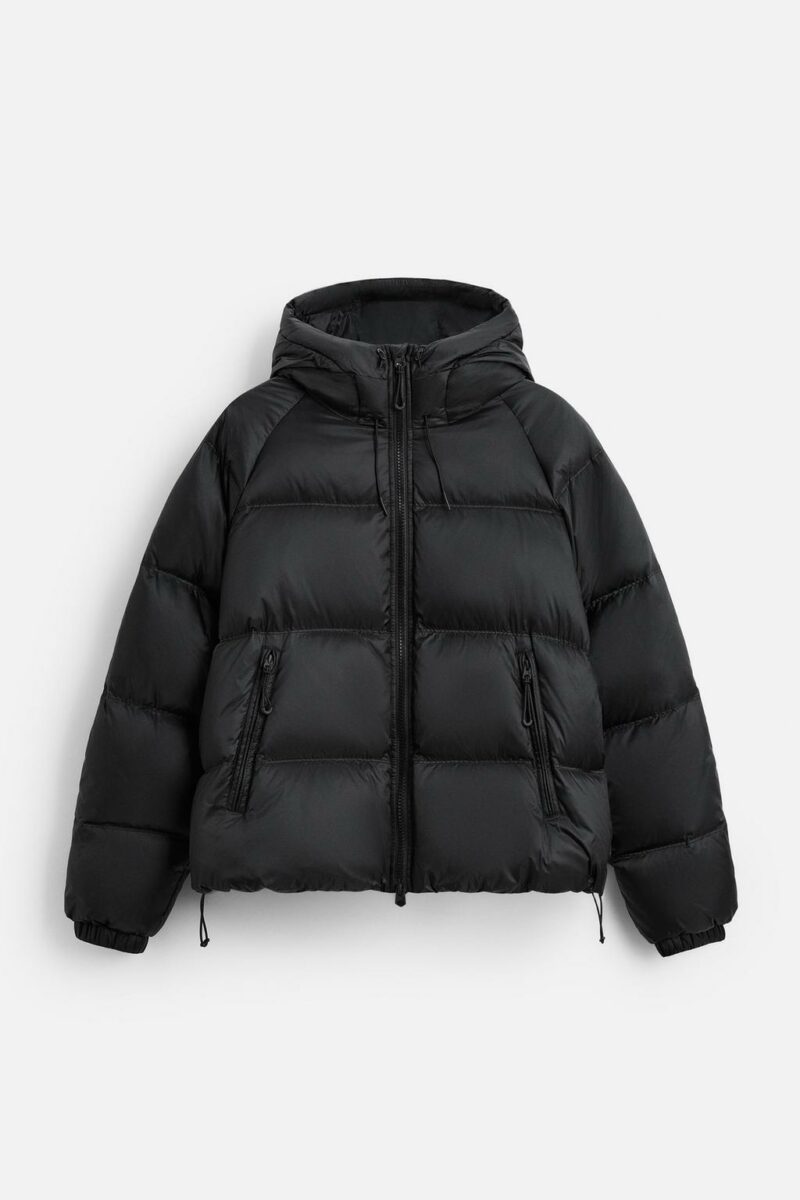 BLOUSON EN DUVET 100 % PLUMES