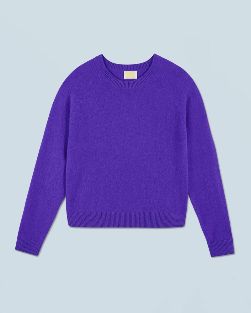 PULL COL ROND LÉGER POP PURPLE – Image 2