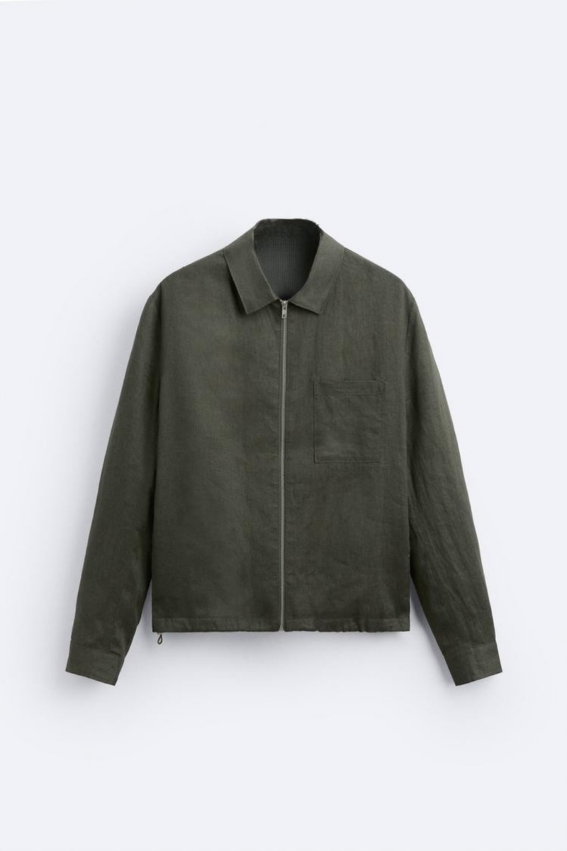 BLOUSON 100 % LIN – Image 3