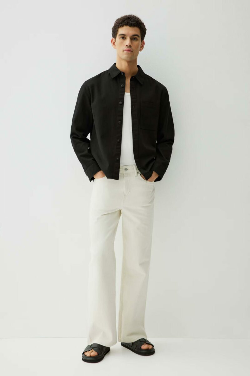 SURCHEMISE REGULAR FIT EN TWILL DE COTON – Image 2