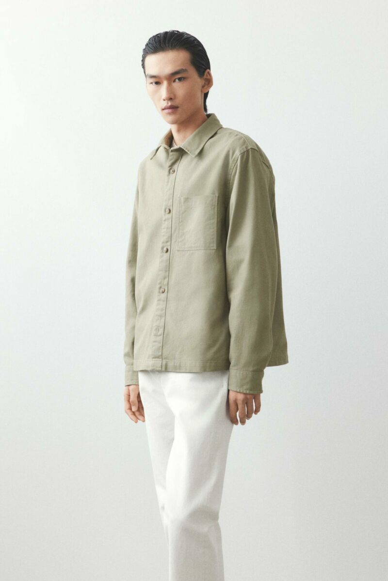 SURCHEMISE REGULAR FIT EN TWILL DE COTON – Image 2