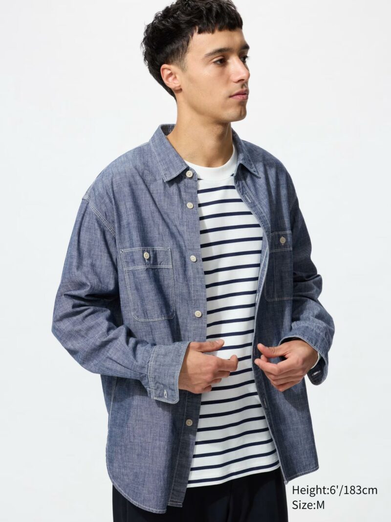 SURCHEMISE UNIQLO EN CHAMBRAY