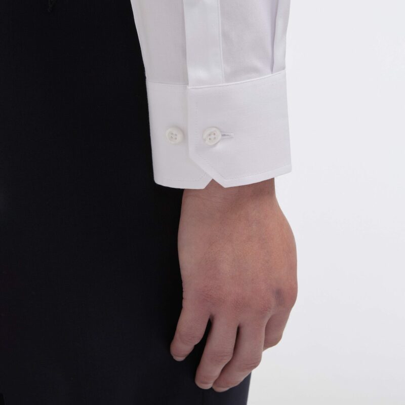 CHEMISE ATELIER PRIVE SLIM FIT STRETCH BLEUE COL ITALIEN – Image 3