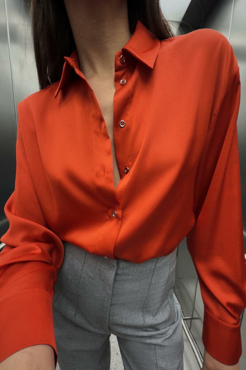CHEMISE FLUIDE SATINÉE – Image 2