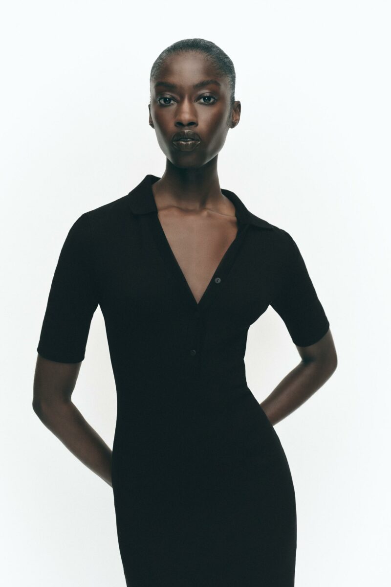 ROBE COL POLO INTERLOCK – Image 2