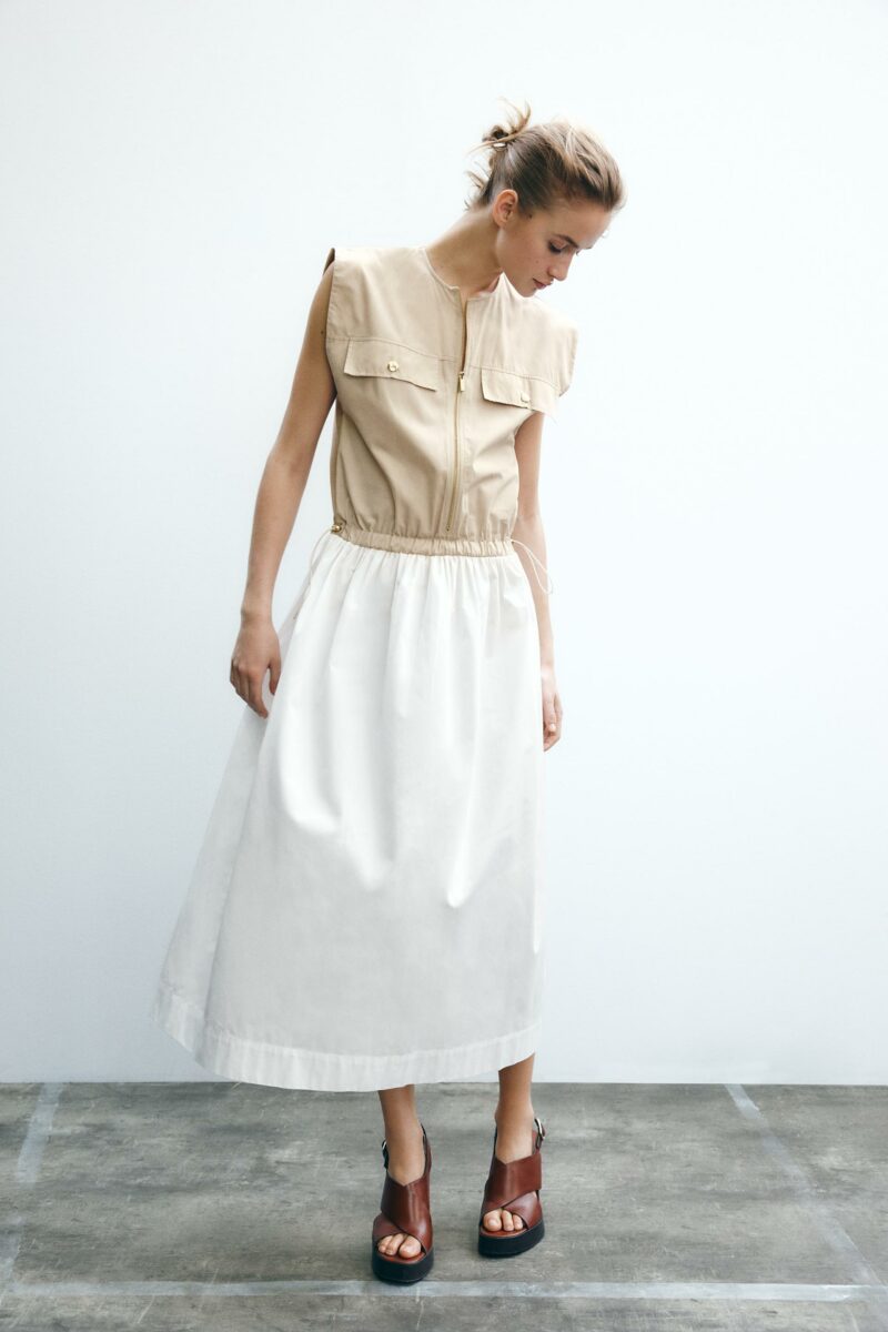 ROBE BIMATIÈRE EN POPELINE – Image 2