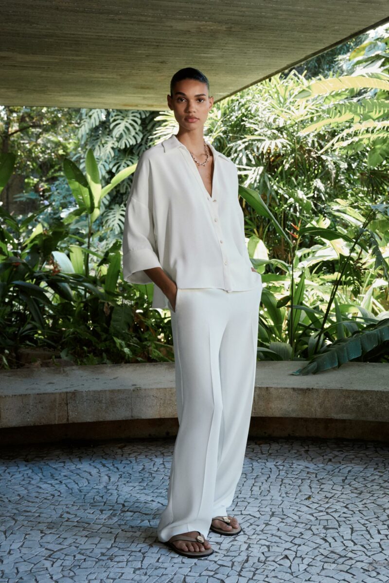 CHEMISE EN CRÊPE À MANCHES LARGES – Image 2
