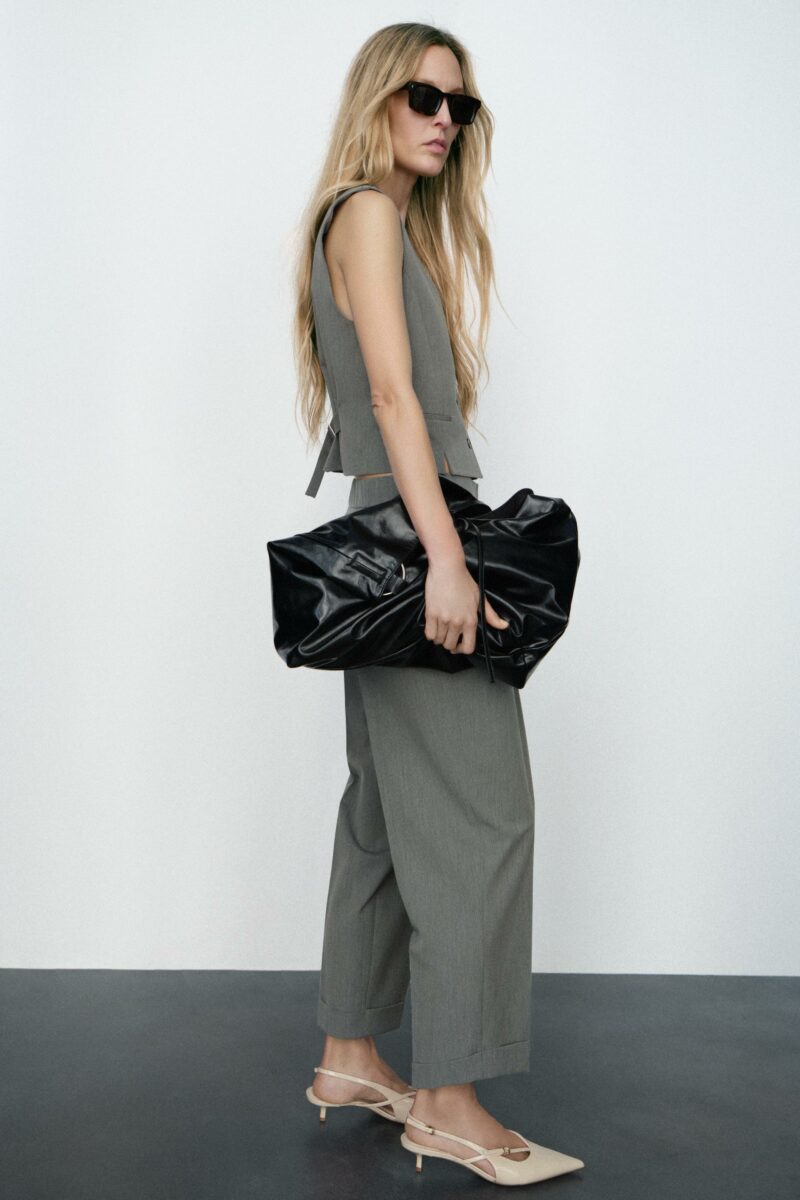 PANTALON AVEC PINCES ET OURLETS À REVERS – Image 2